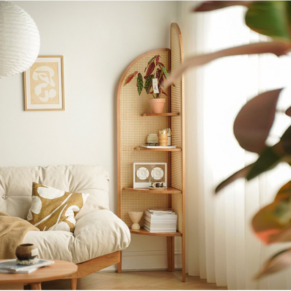 Fuurn AC8011 藤編角架 (天然櫻桃木)